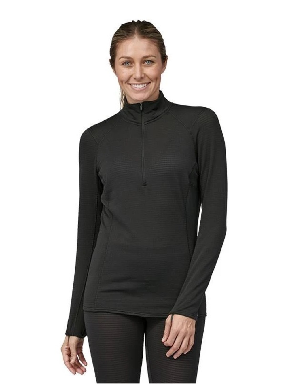 Patagonia Women's Capilene® Midweight Zip-Neck Black Medium Gorpcore Outdoor